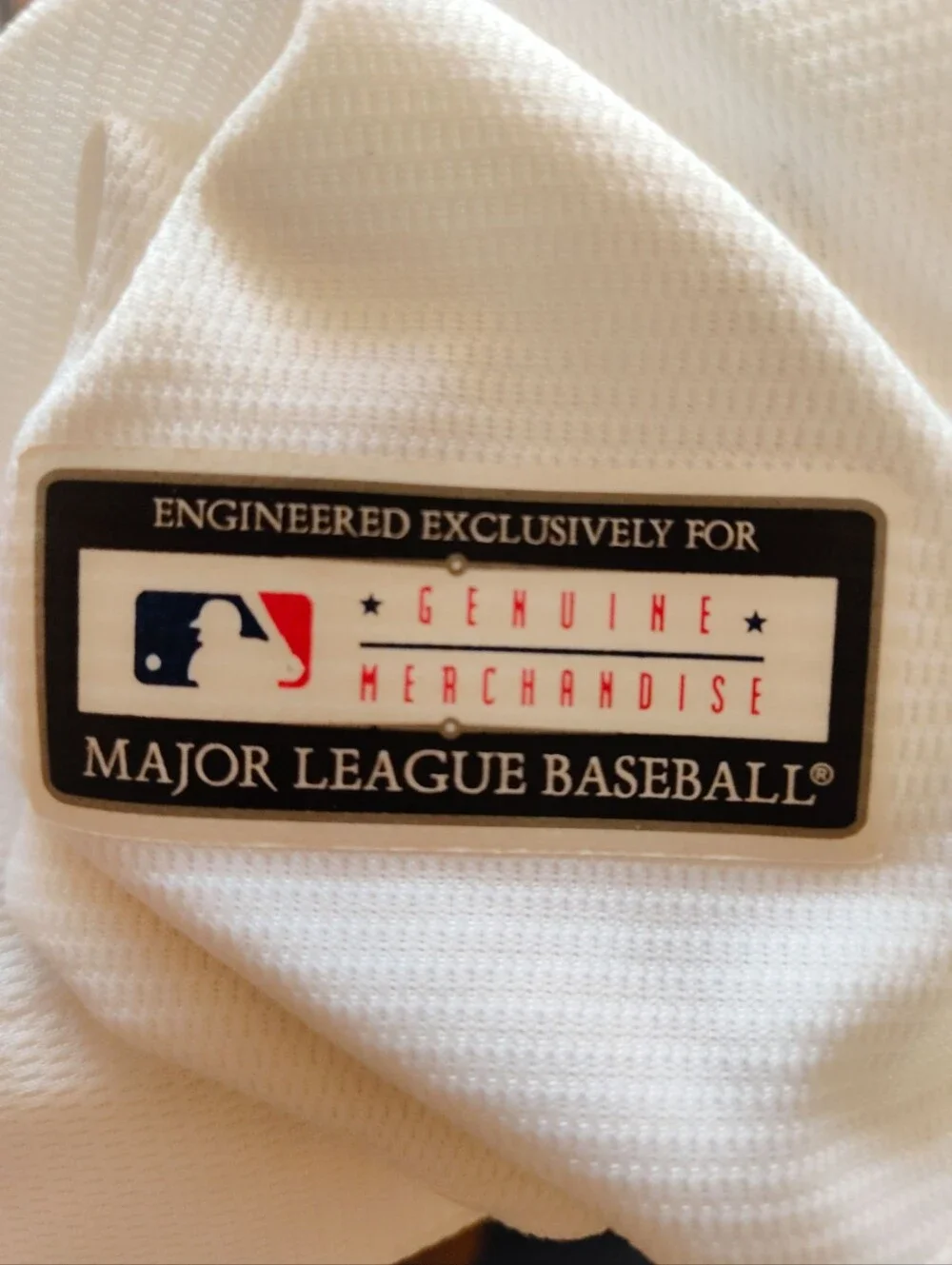 Los Angeles Dodgers White and Blue Button-Up Jersey Junior Size 14-16 - Picture 7 of 8